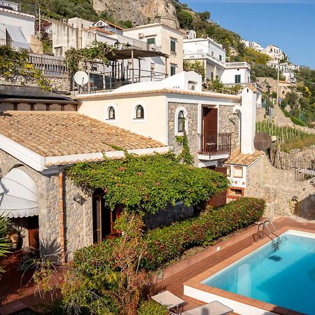 Villa Miramare, Piscina E Parcheggio A Conca Dei Marini Exterior foto