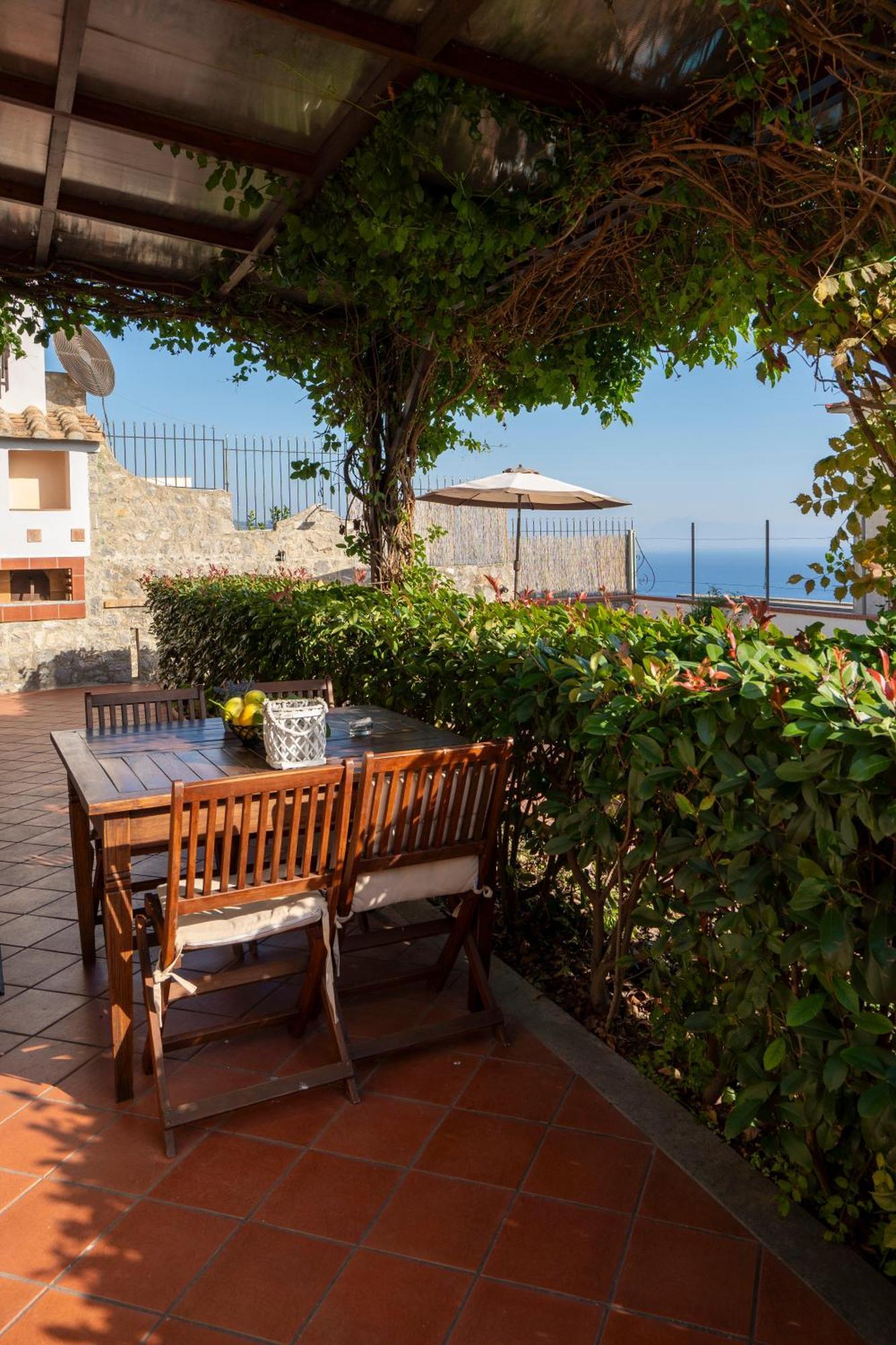 Villa Miramare, Piscina E Parcheggio A Conca Dei Marini Exterior foto