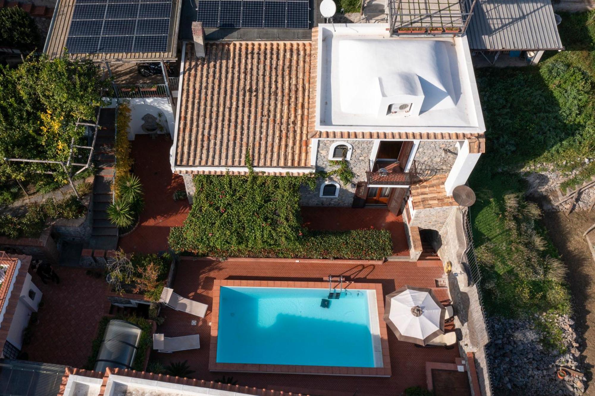 Villa Miramare, Piscina E Parcheggio A Conca Dei Marini Exterior foto