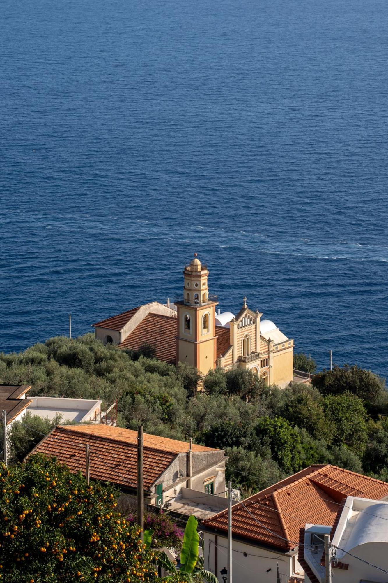 Villa Miramare, Piscina E Parcheggio A Conca Dei Marini Exterior foto